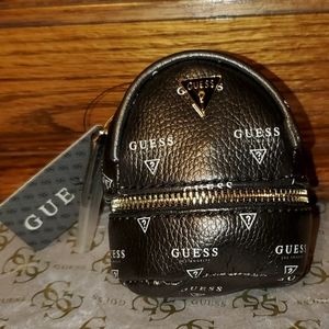 guess mini backpack keychain